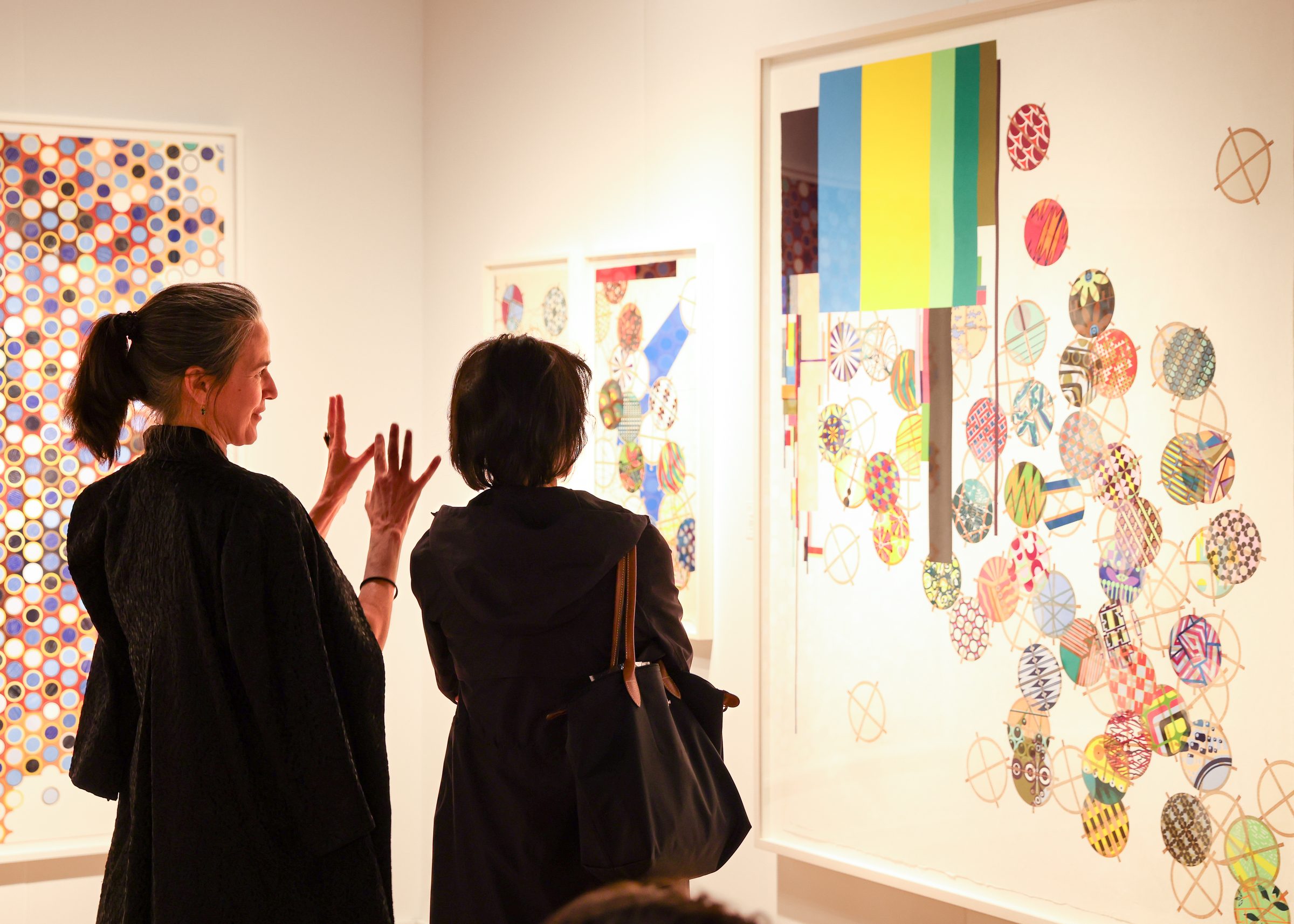 IFPDA Print Fair — visitors viewing works on paper