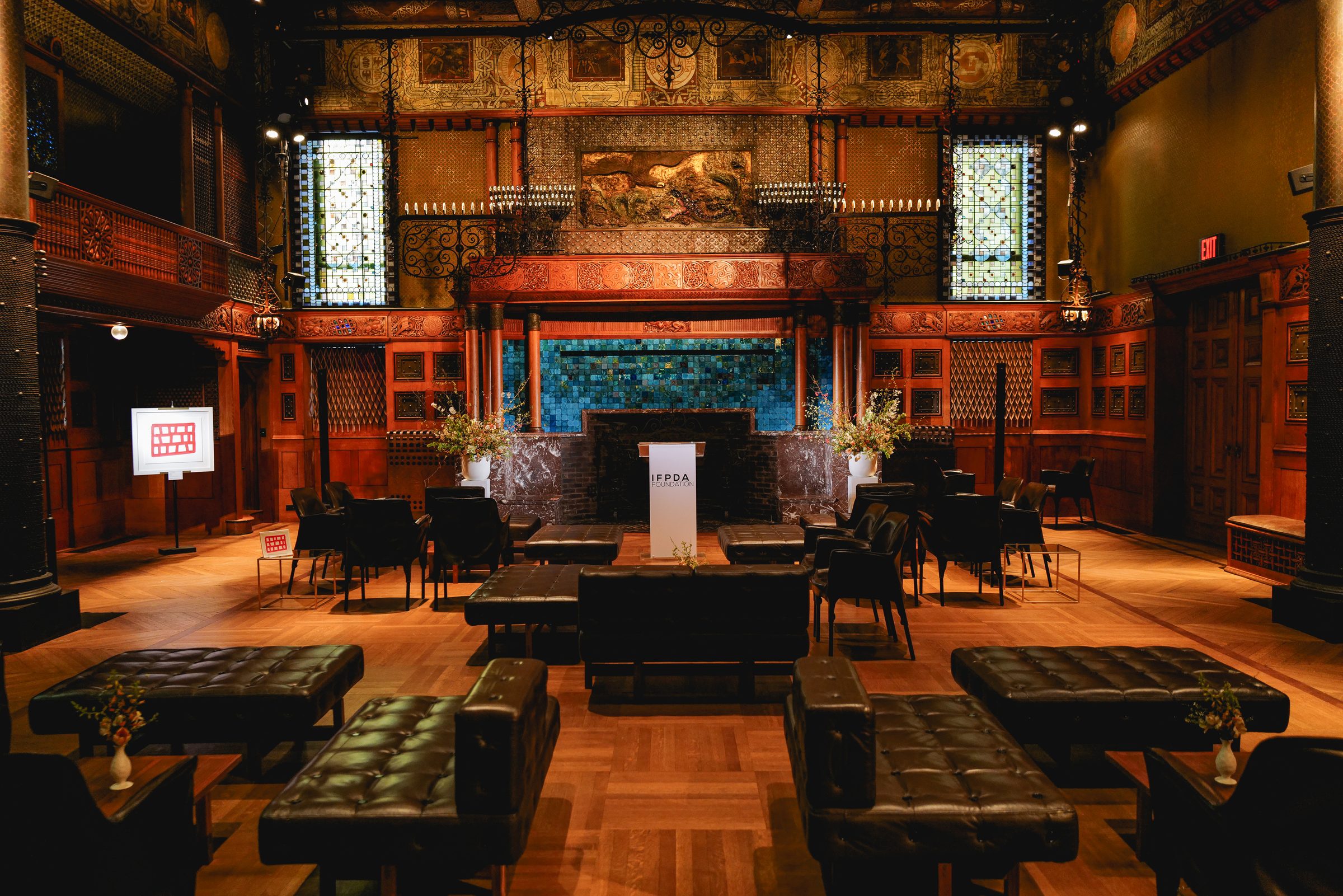 IFPDA Print Fair — IFPDA Foundation program in the Armory's Veterans Room
