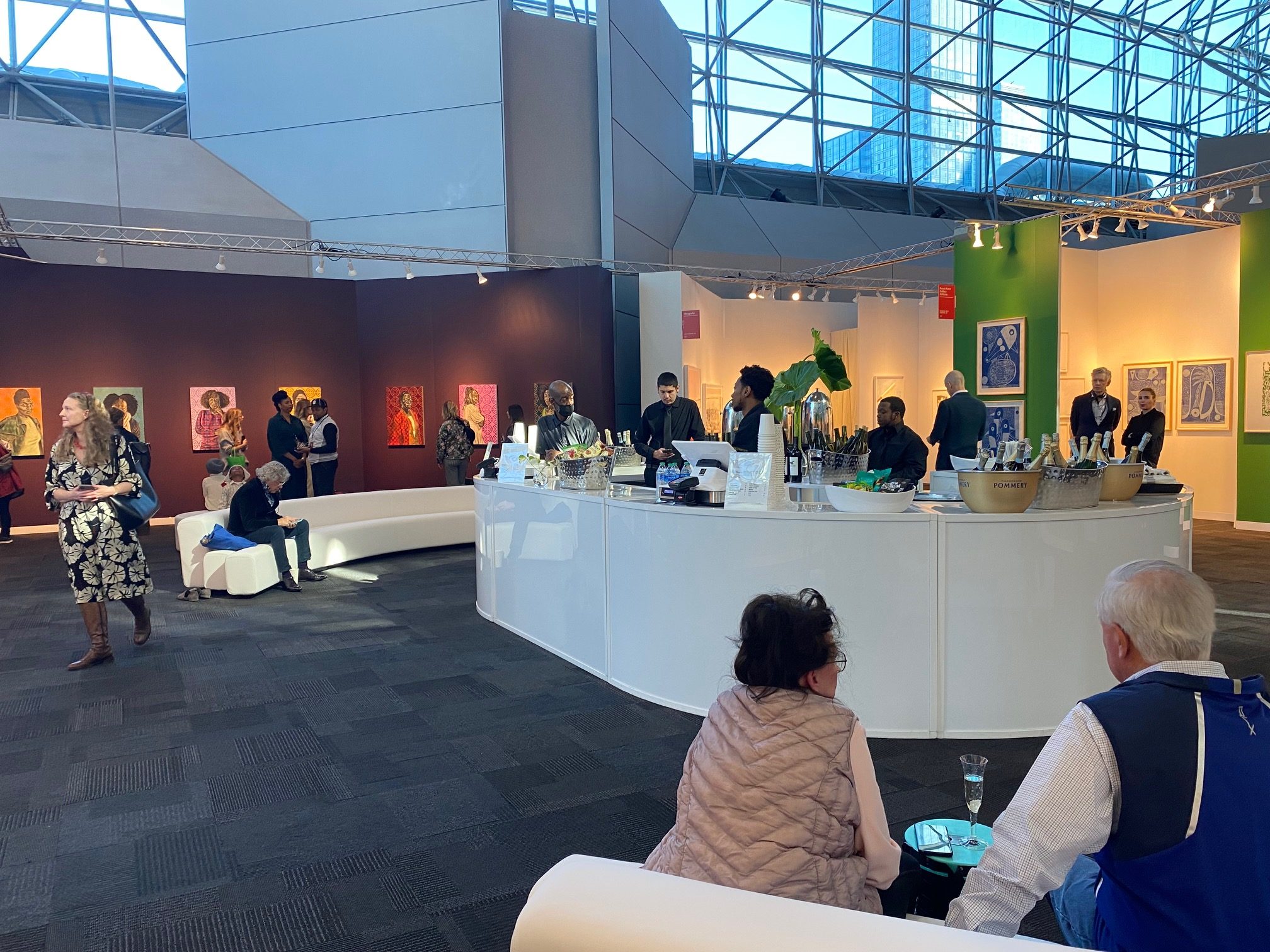 IFPDA Print Fair — Javits Center, Pommery Champagne Bar