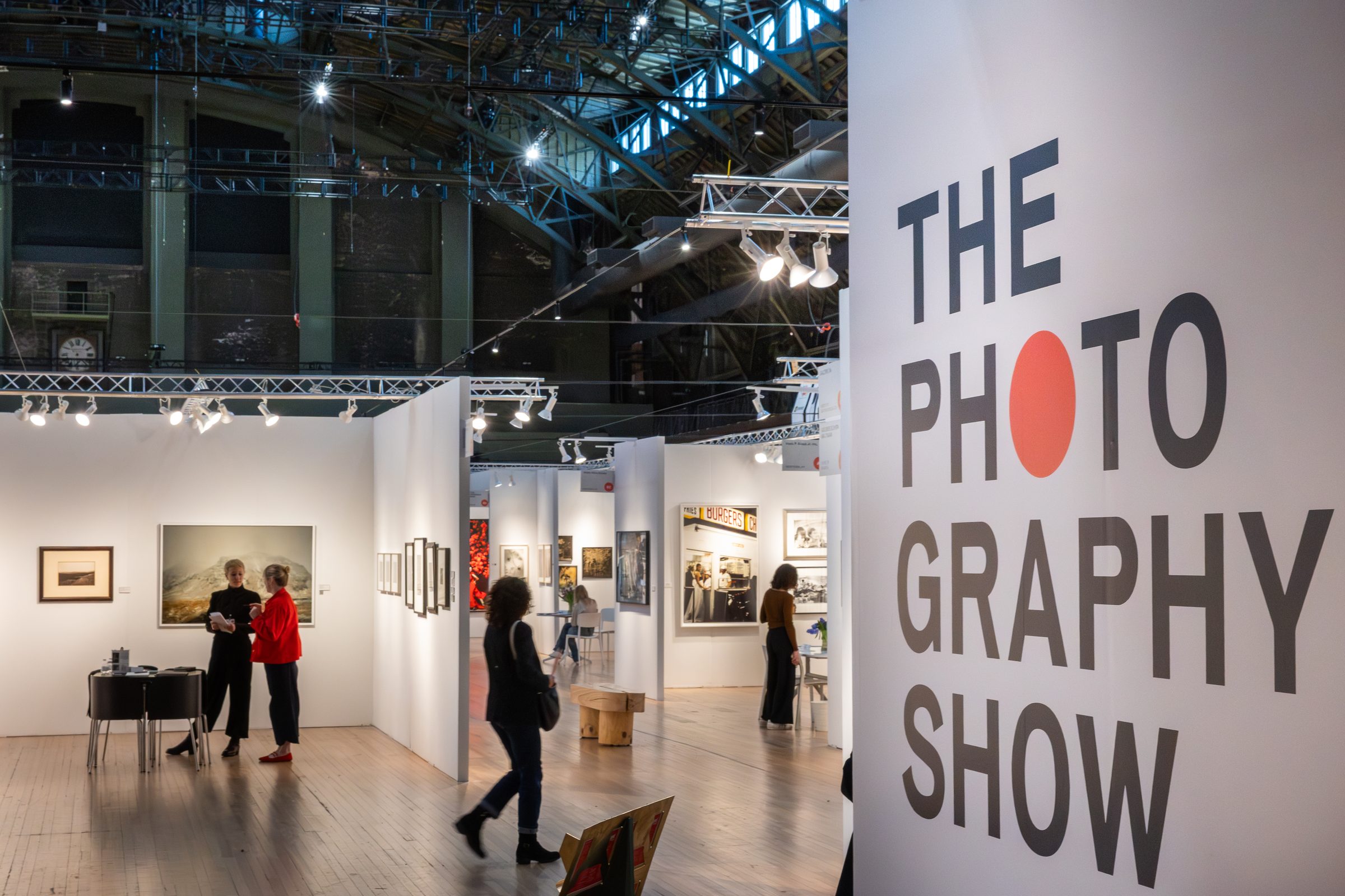 The Photography Show, AIPAD — entrance signage in the Drill Hall, Park Avenue Armory