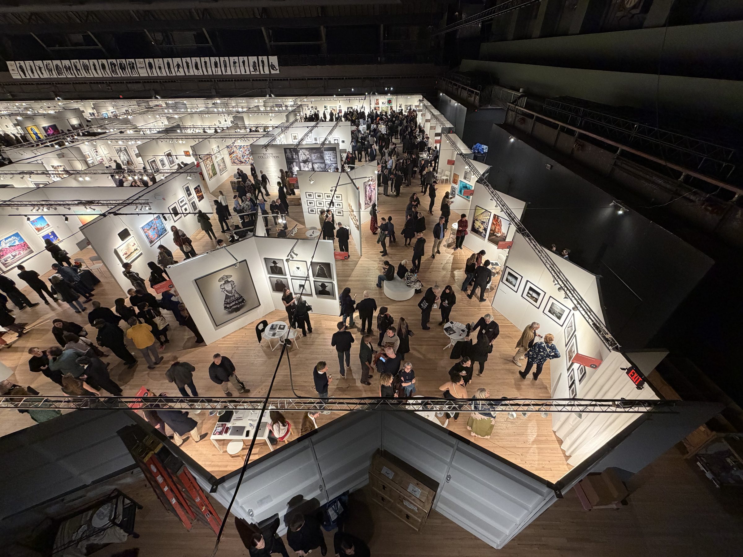 The Photography Show, AIPAD — aerial view of the fair in the Drill Hall