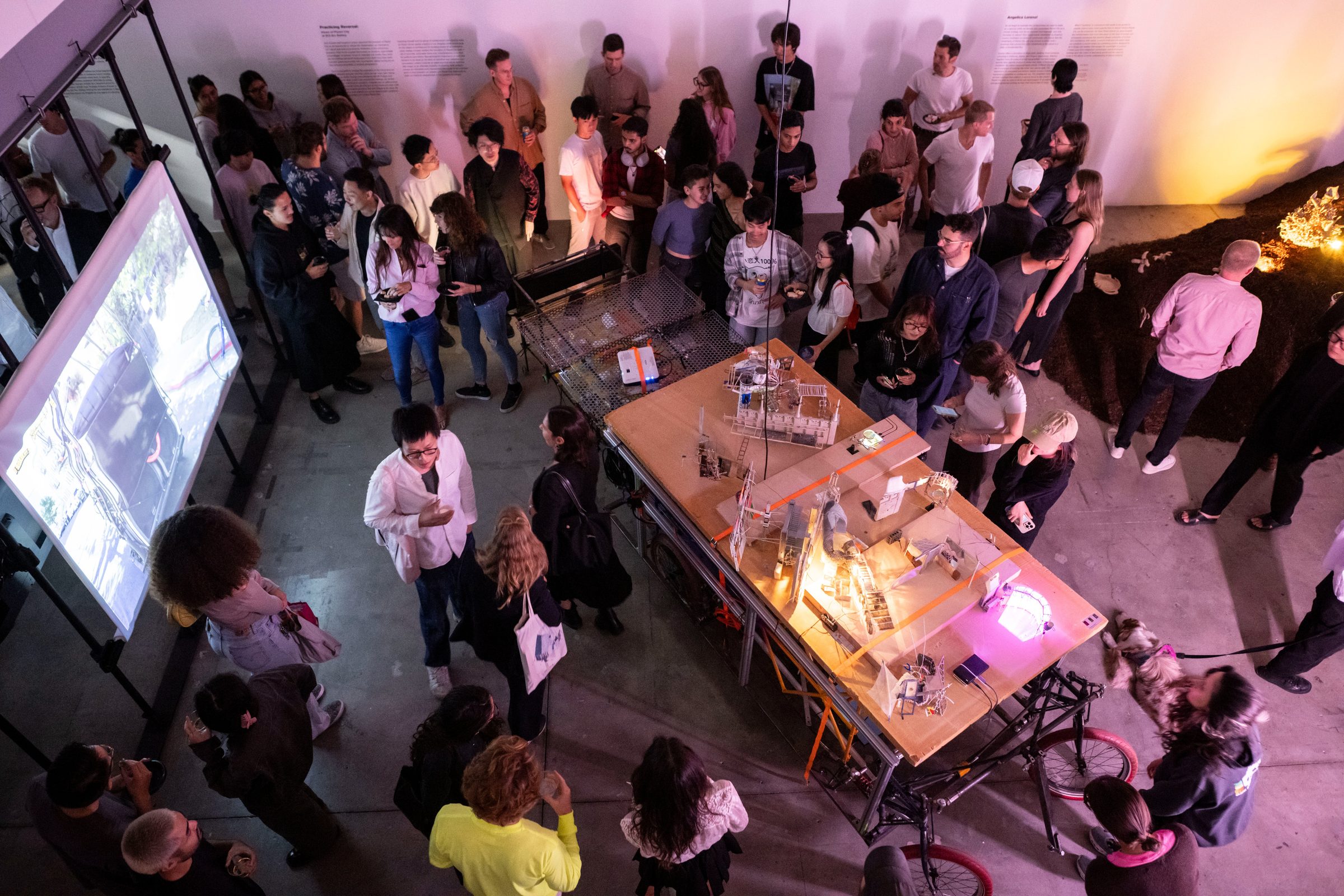 Views of Planet City — audience in the screening environment